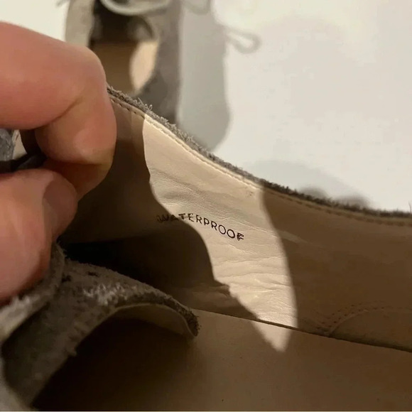 Cole Haan Womens Lunargrand Wingtip II Lace up Oxford Flats Grey Waterproof Sz 9 - Picture 9 of 10